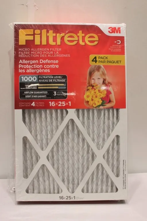 Filtrete Allergen Defense Furnace Filters 16x25x1 – 4 Pack