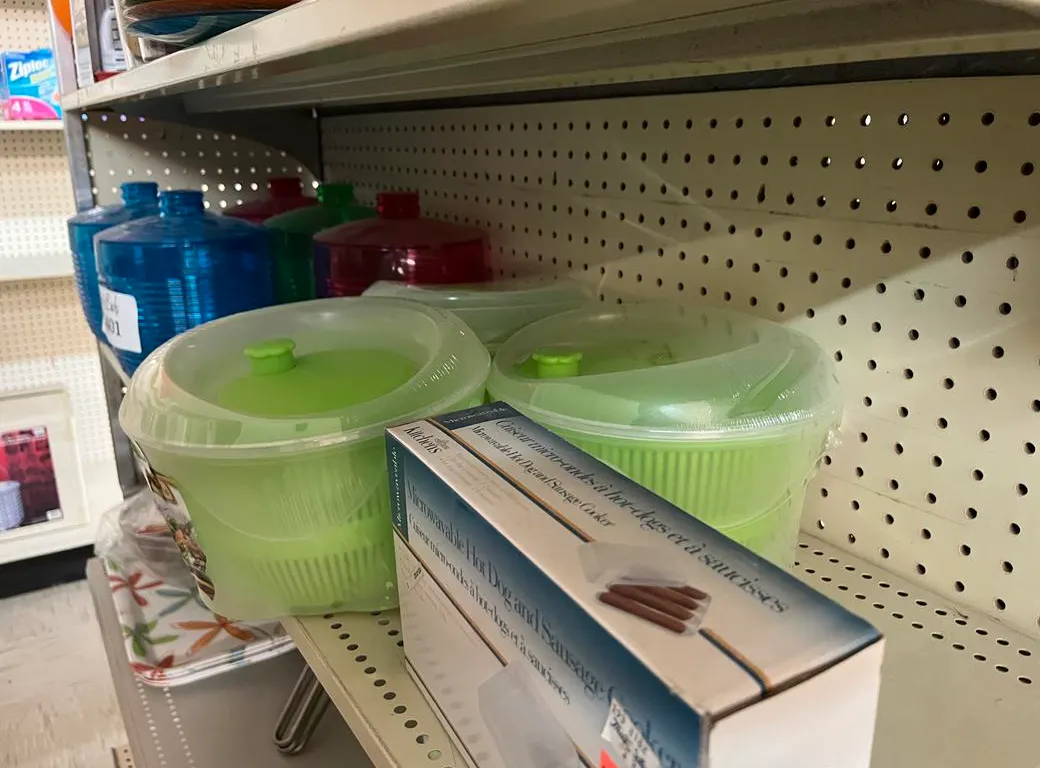 Kitchen Salad Spinners and Storage Jars