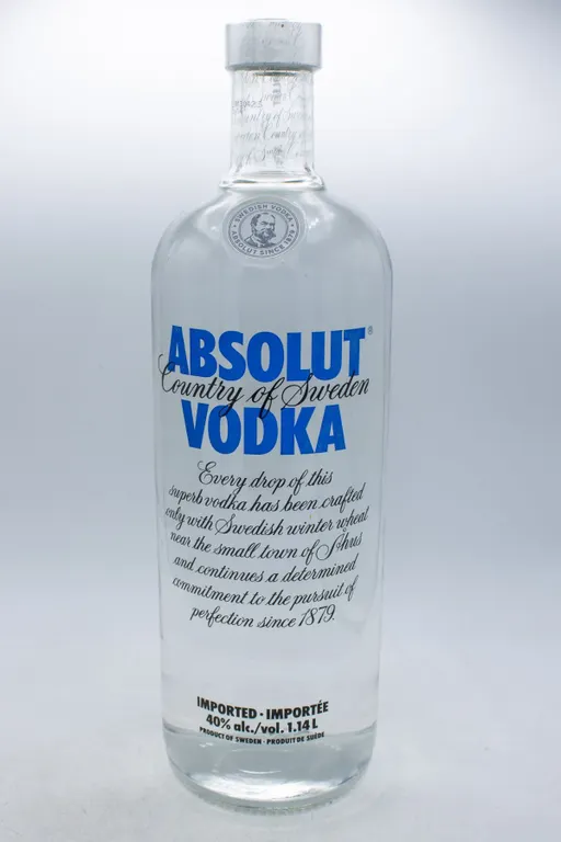 ABSOLUT VODKA TRIPLE DISTILLED 40% 1.14L