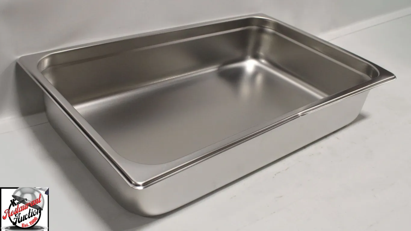 FULL SIZE 4" DEEP STAINLESS STEEL INSERT