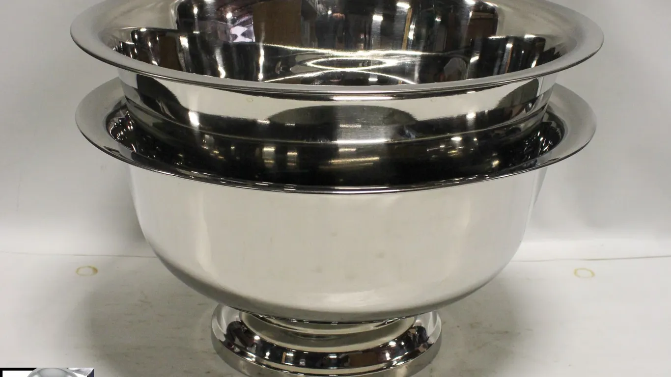 2 NEW MORTON PARKER LARGE S/S FOOTED BOWLS
