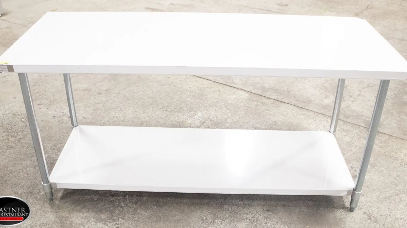 NEW 30" X 72" 18 GA STAINLESS STEEL WORK TABLE W/