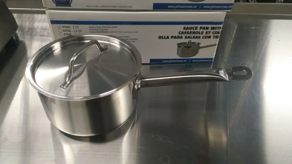 NEW JOHNSON ROSE 2QT INDUCTION CAPABLE HEAVY DUTY