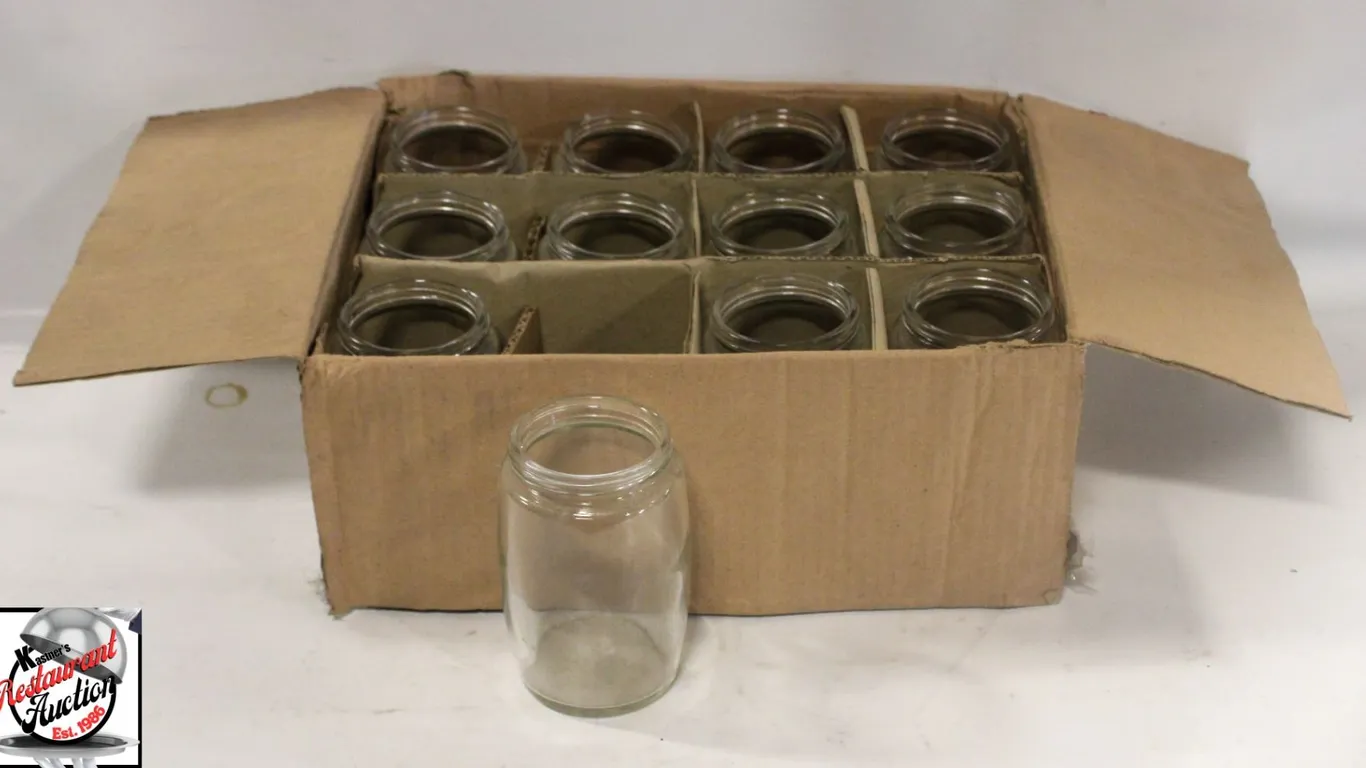 12 NEW JOHNSON ROSE SUGAR & SYRUP JARS