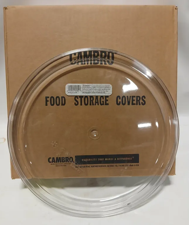 CASE OF 6 NEW CAMBRO INGREDIENT BIN LIDS