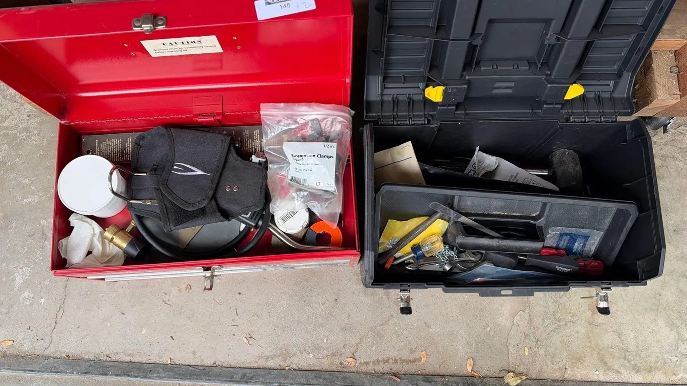 (2) TOOLS BOXES & TOOLS