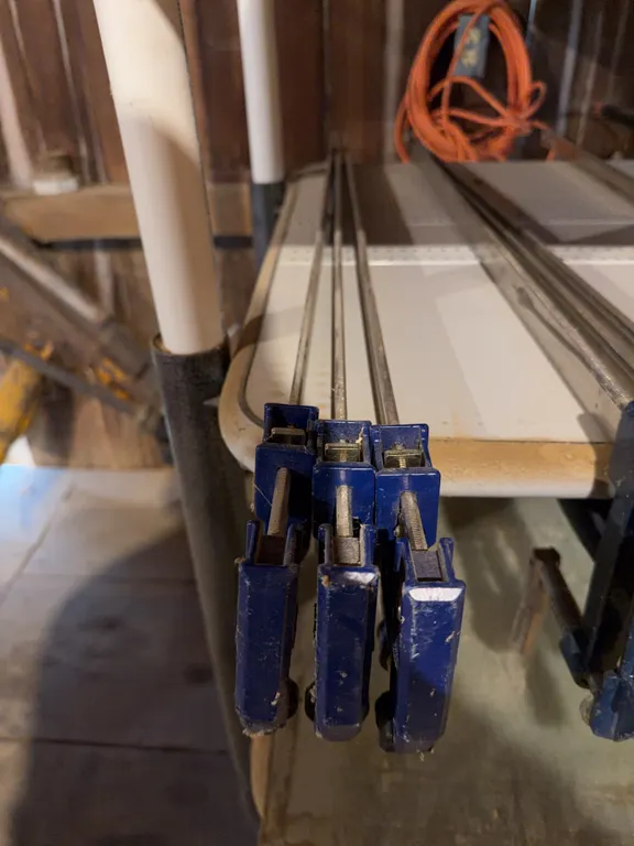 3 Metal Clamps