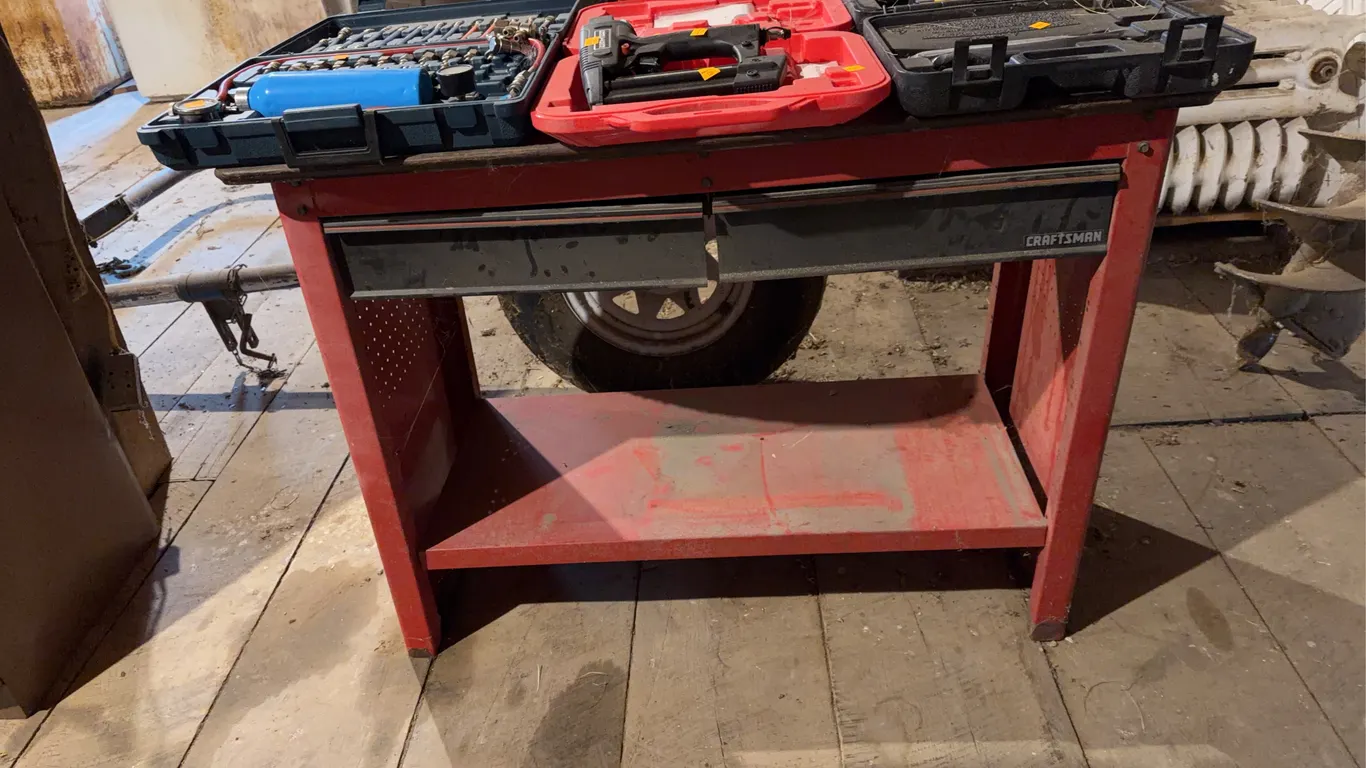 Craftsman Metal Tool Bench (contents sold separately)
