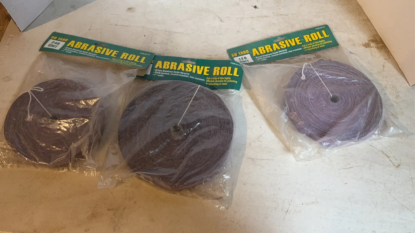 3 Rolls Of Abrasive Roll