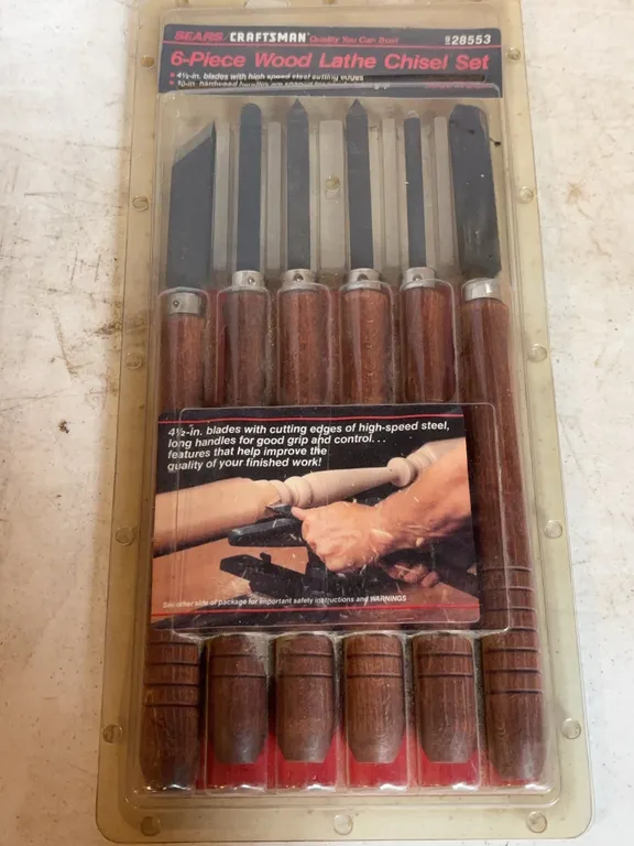 6 Piece Wood Lathe Chisel Set