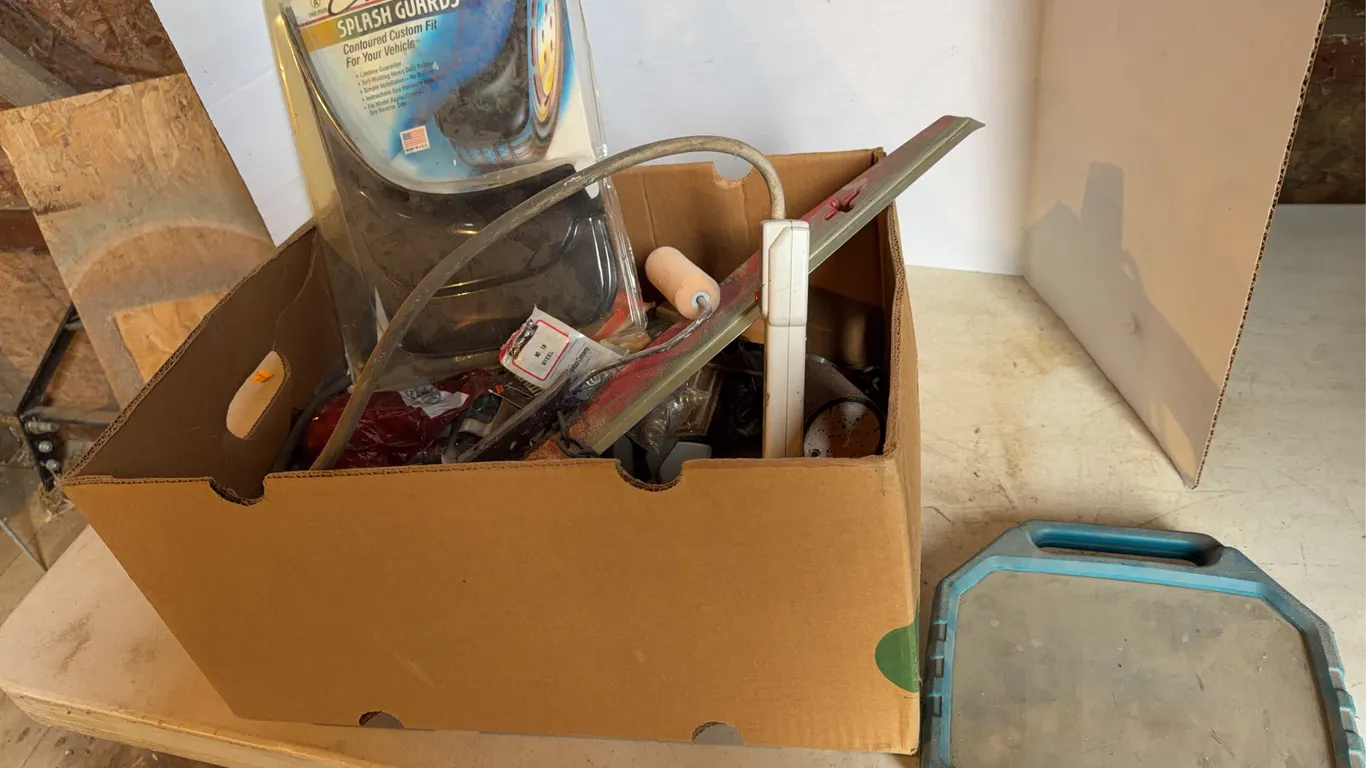 Box Of Miscellaneous Tool Items