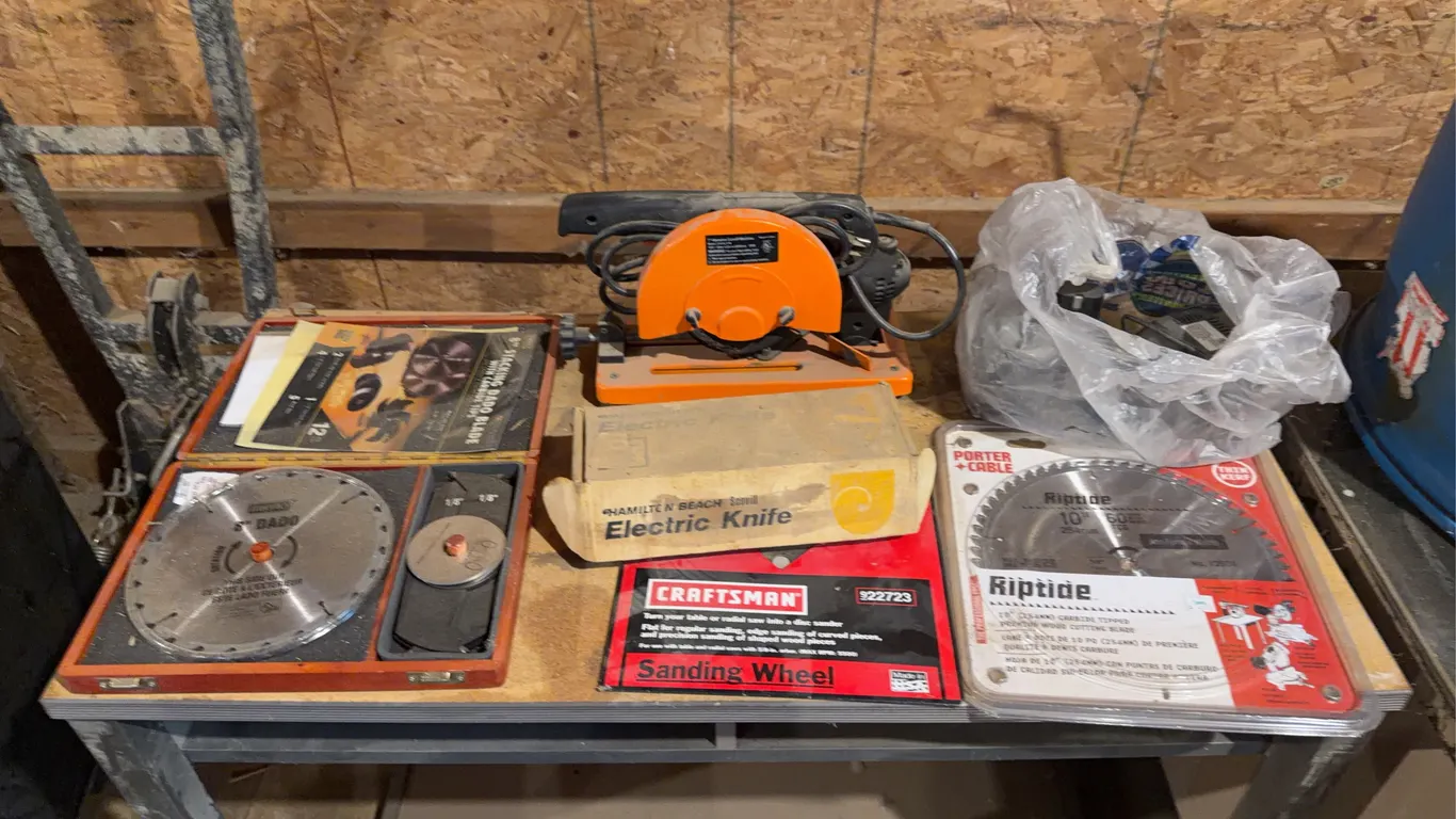 Blades And Misc Tools (bench sold separately)