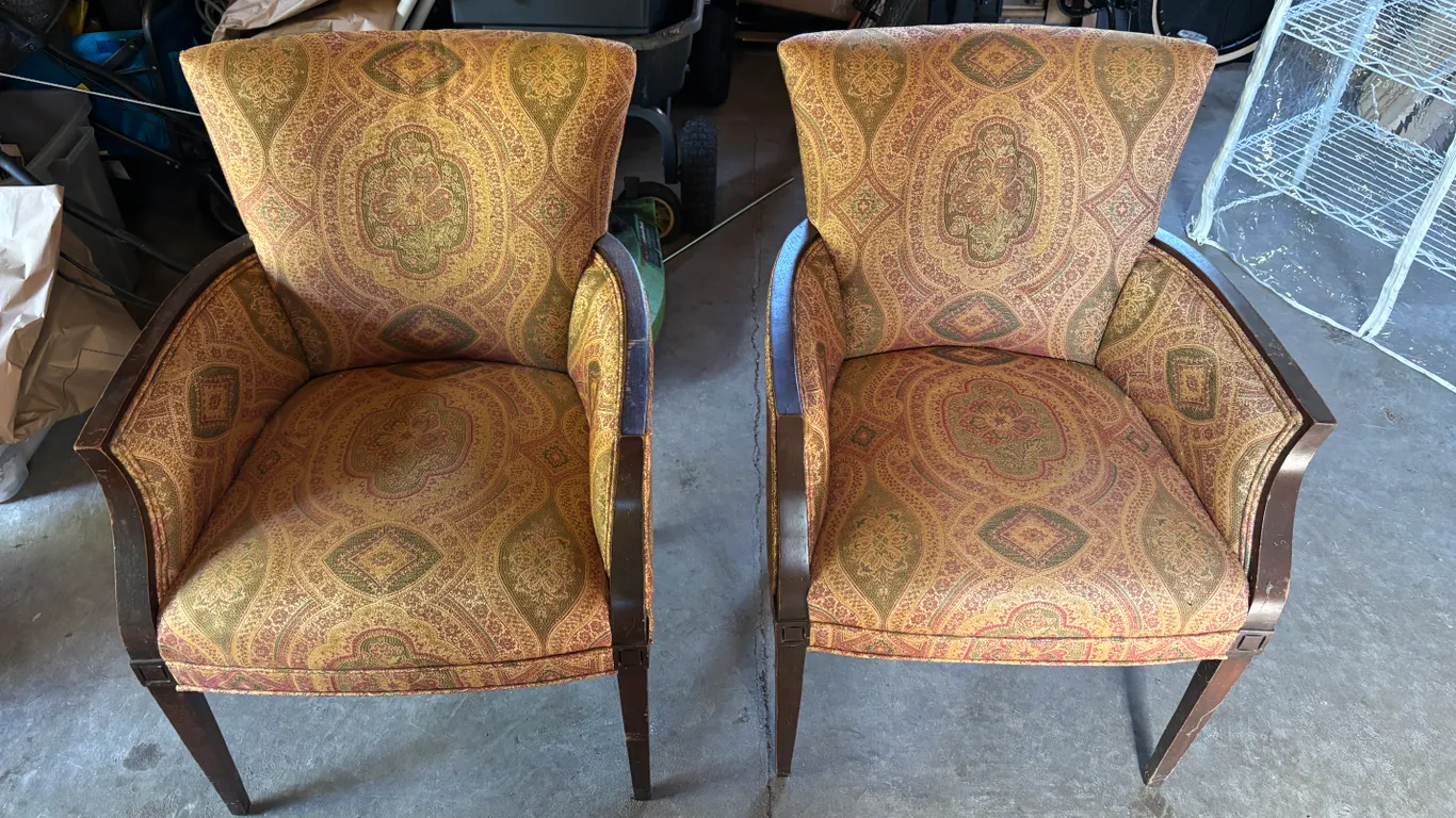 2 Cushioned Chairs
