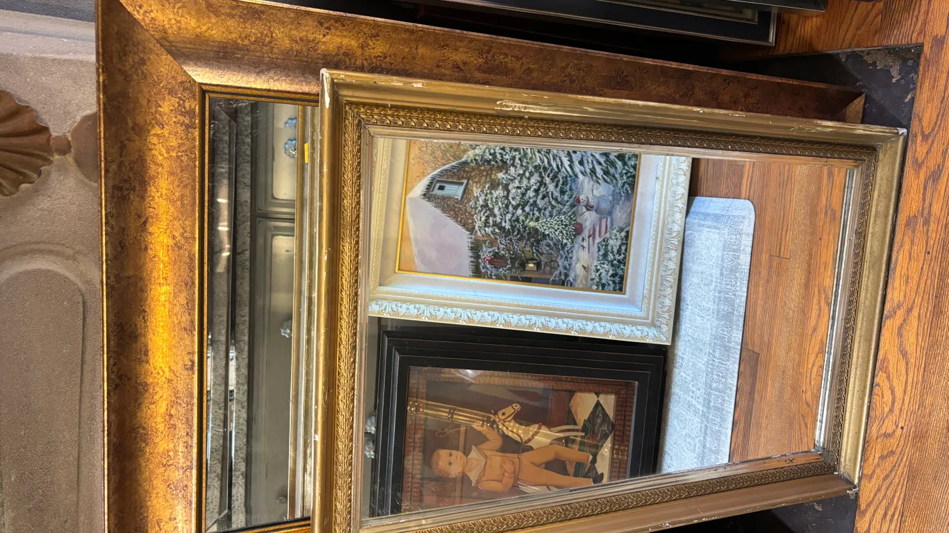 Set Of 3 Mirrors With Vintage Frames