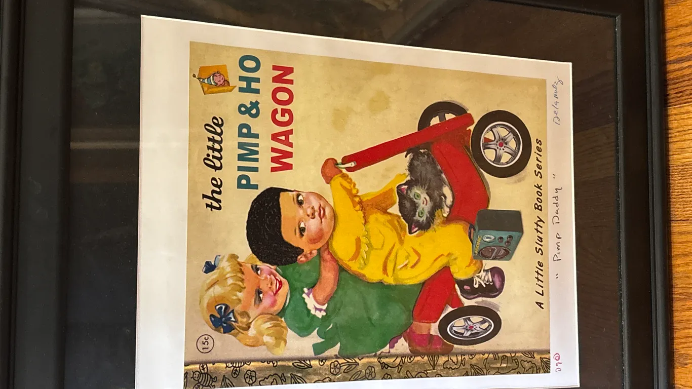 Little Pimp And Ho Wagon Painting