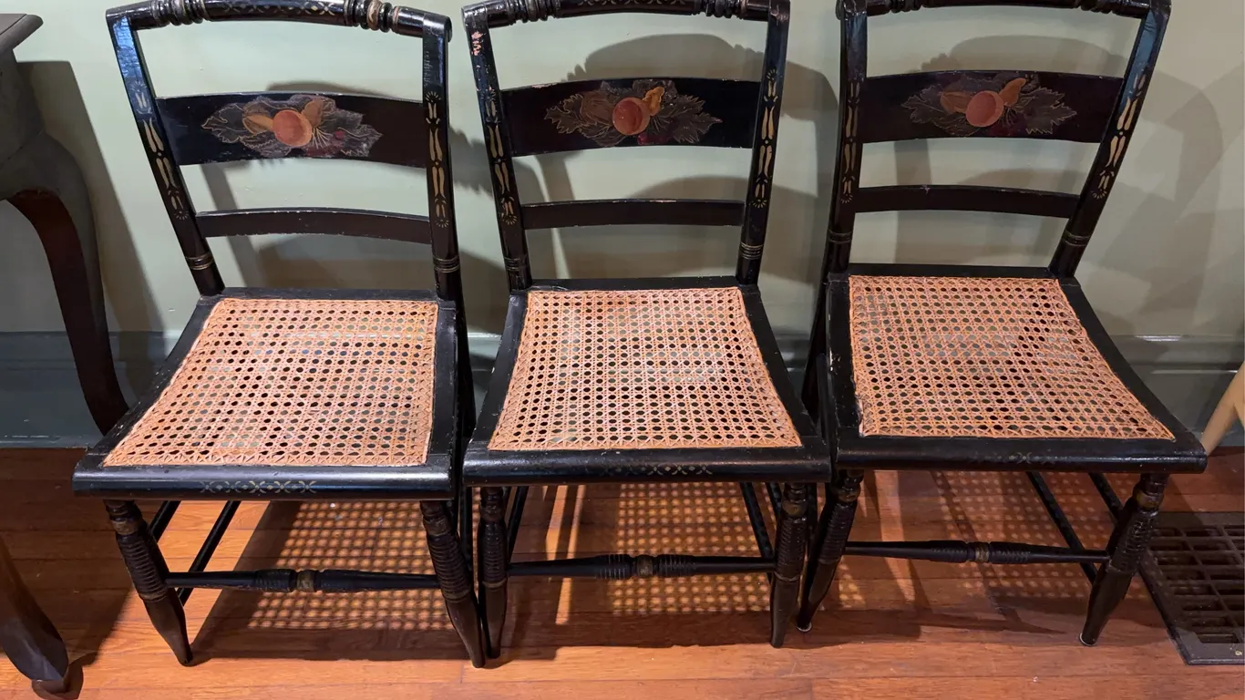 3 Fruit Back Chairs