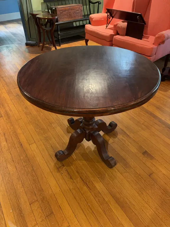 36" Round Wooden Table