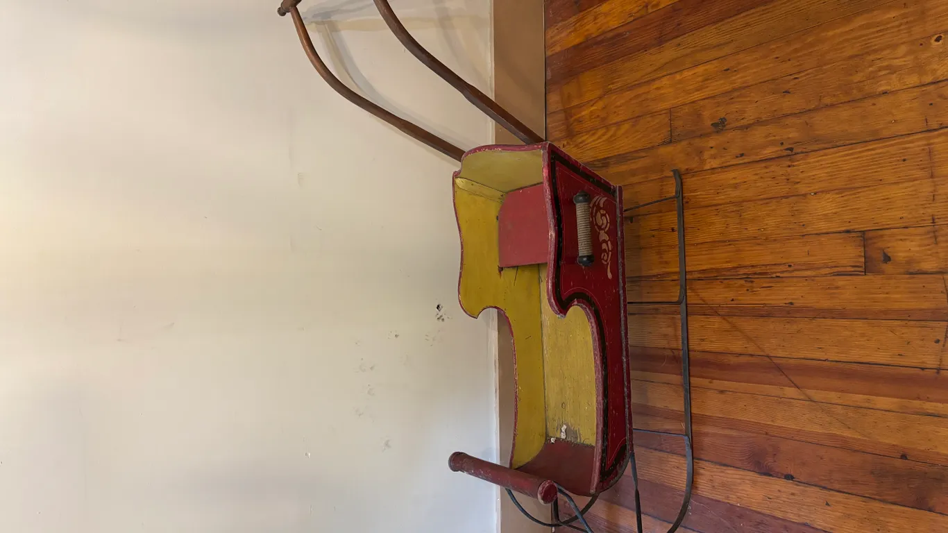 Vintage Wooden Sled Stroller 44" x 14"