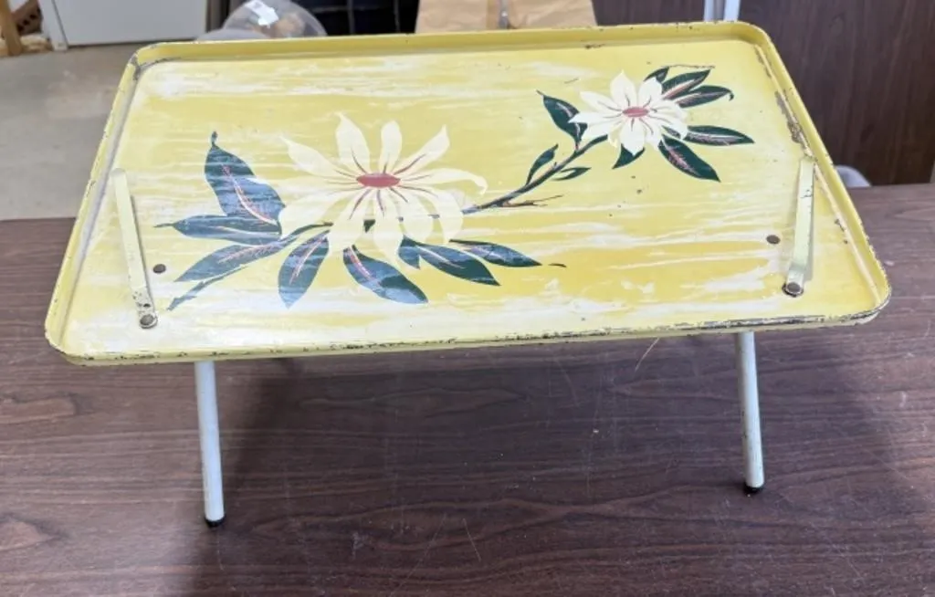 Vintage Metal Breakfast in Bed Lap Table