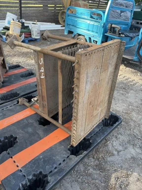 Rolling metal cart