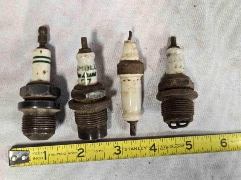 4 Vintage Spark Plugs