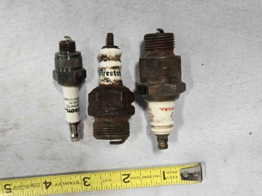 3 Vintage Spark Plugs