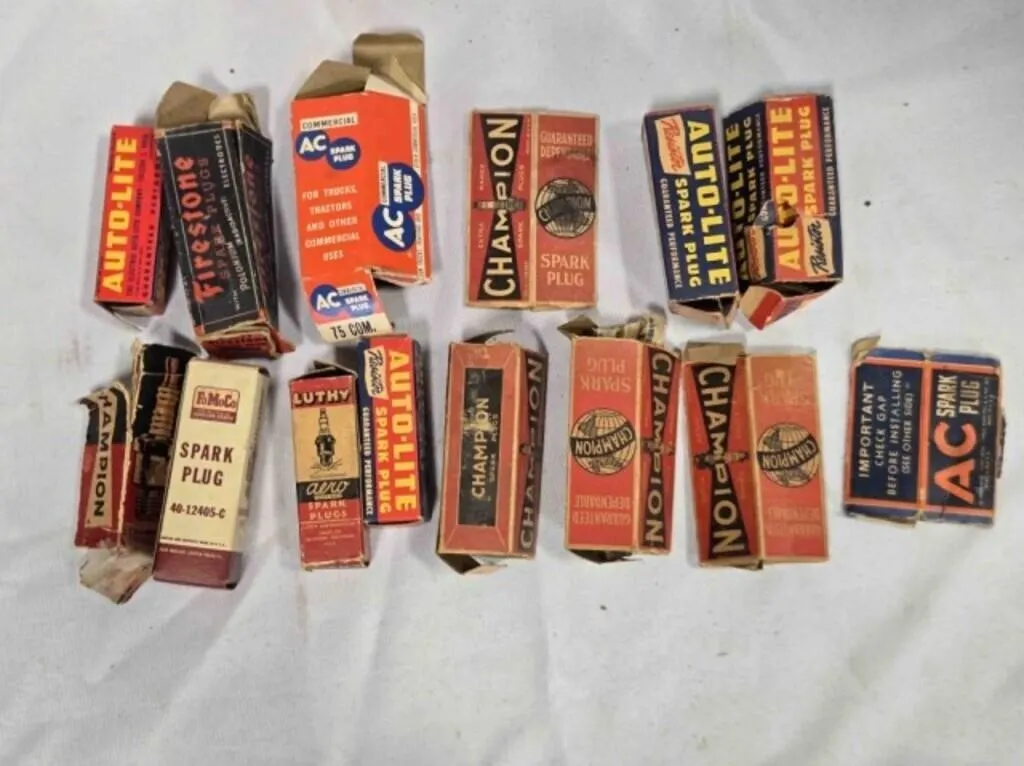 Vintage Spark Plug boxes