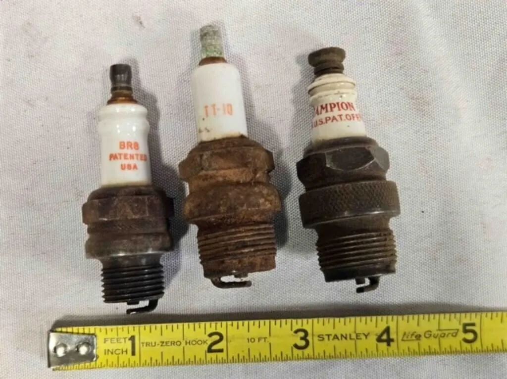 3 Vintage Spark Plugs