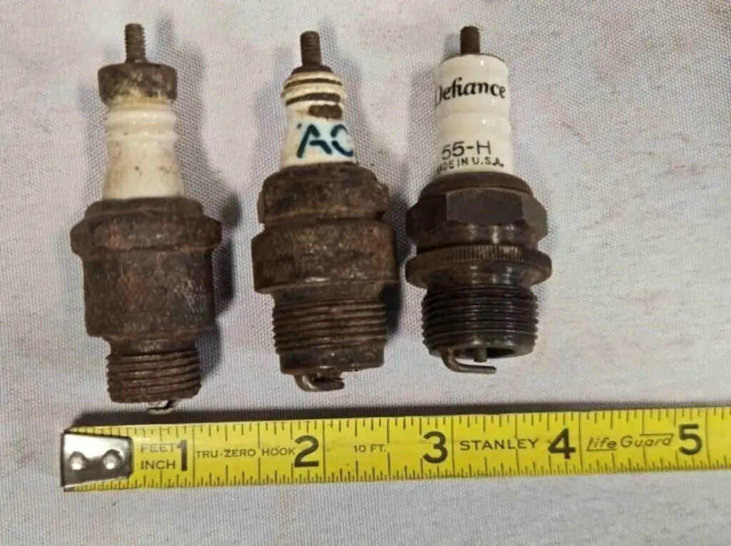 3 Vintage Spark Plugs