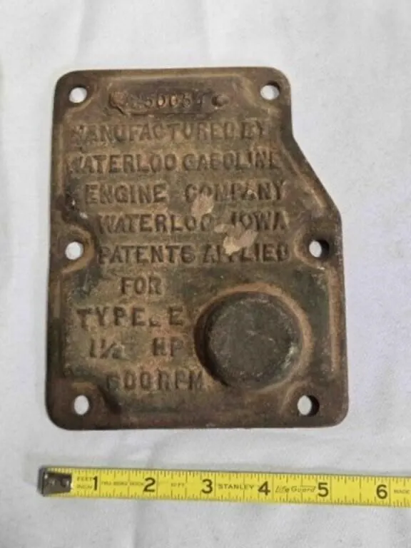 Waterloo Engine Governor Cover Plate