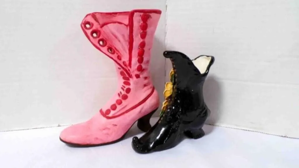 Vintage Ceramic Collectable Boot Planters/Figures