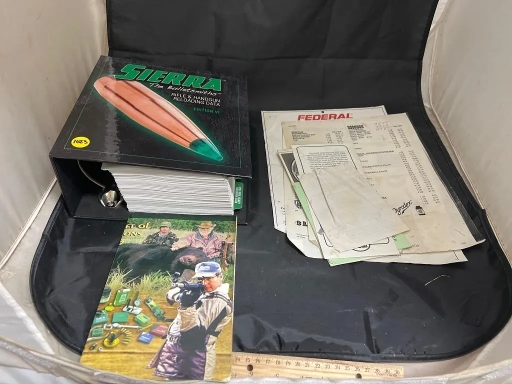 Sierra Rifle & Handgun Reloading Book w/Assorted G