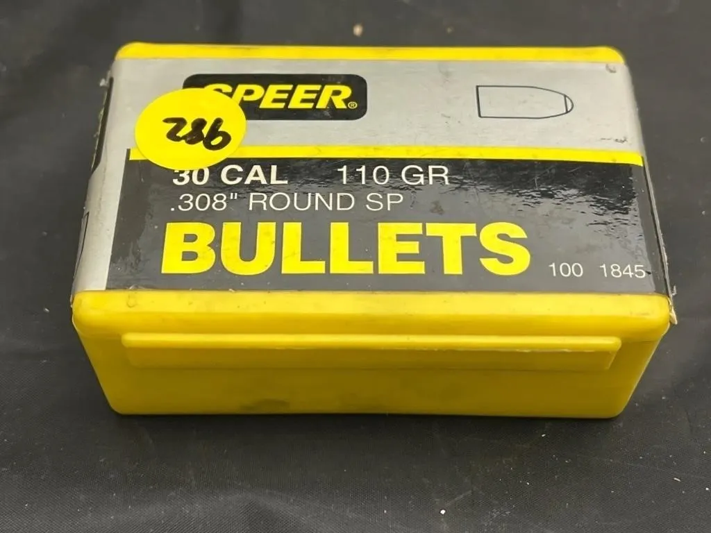 Box of Speer 30 Cal Bullets