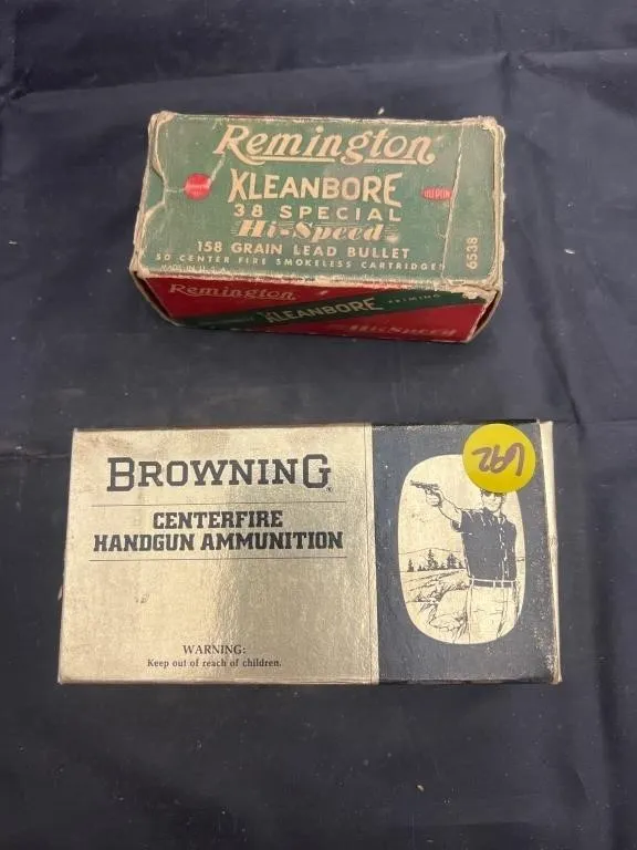 2 Boxes - Remington 38 Spec Empty Box - Browning