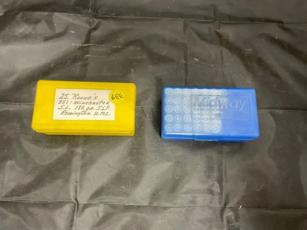 25 Rounds 351 Winchester Ammo - Partial Box 351