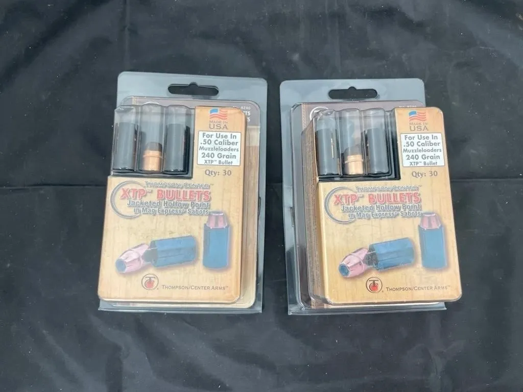 2 Boxes - 50 Cal Muzzle Loader Bullets NIB