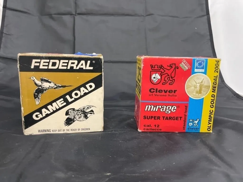 Full Box Clever 12 Ga Ammo & Partial Box Federal