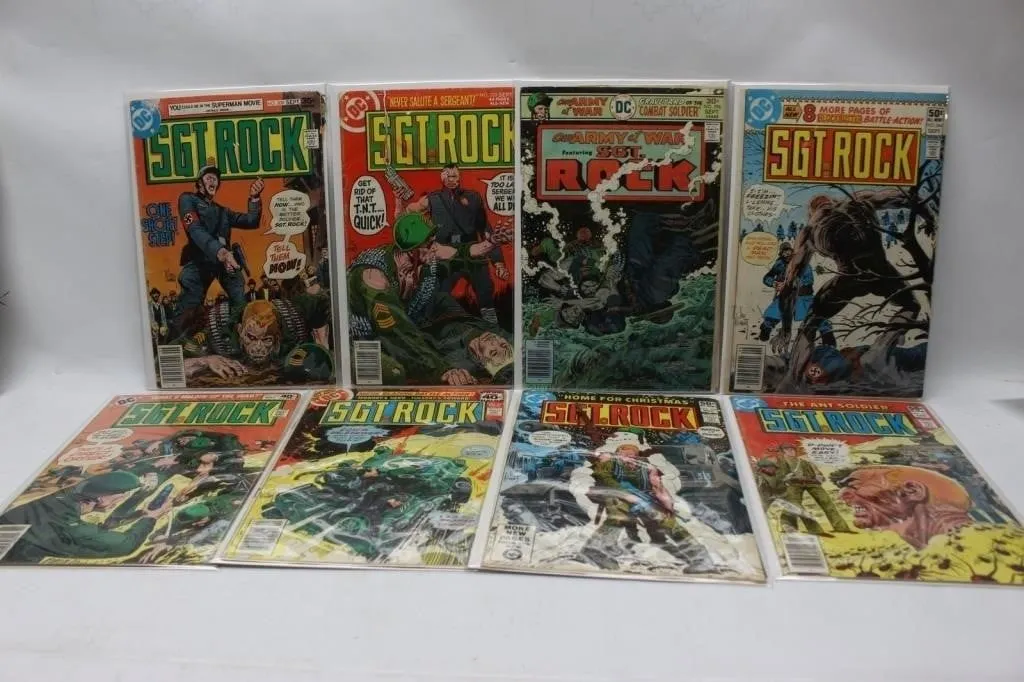 Sgt. Rock Comic Book Lot (8 Issues), DC Comics
