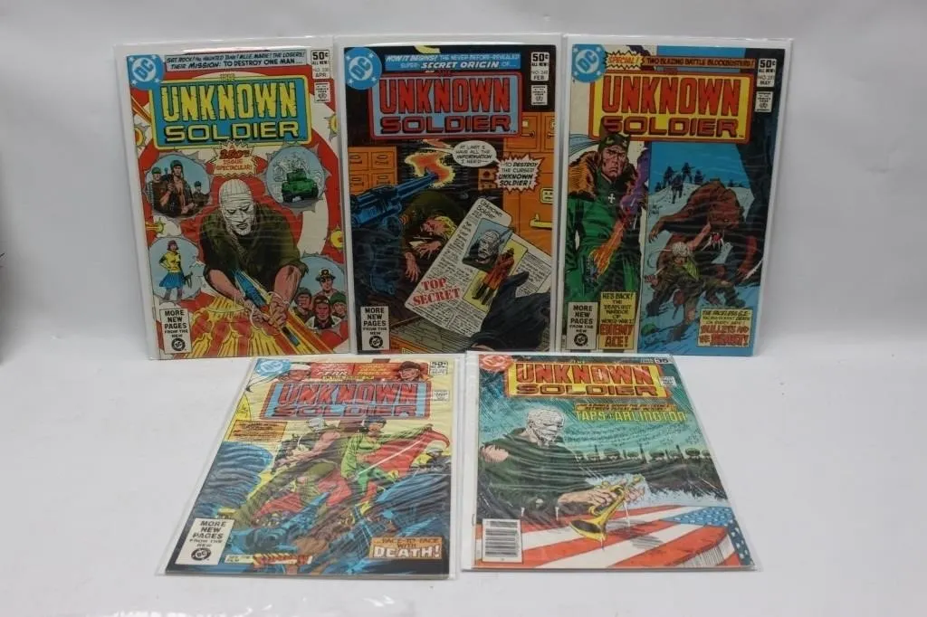 DC Unknown Soldier Comic Book Lot (5 Issues)