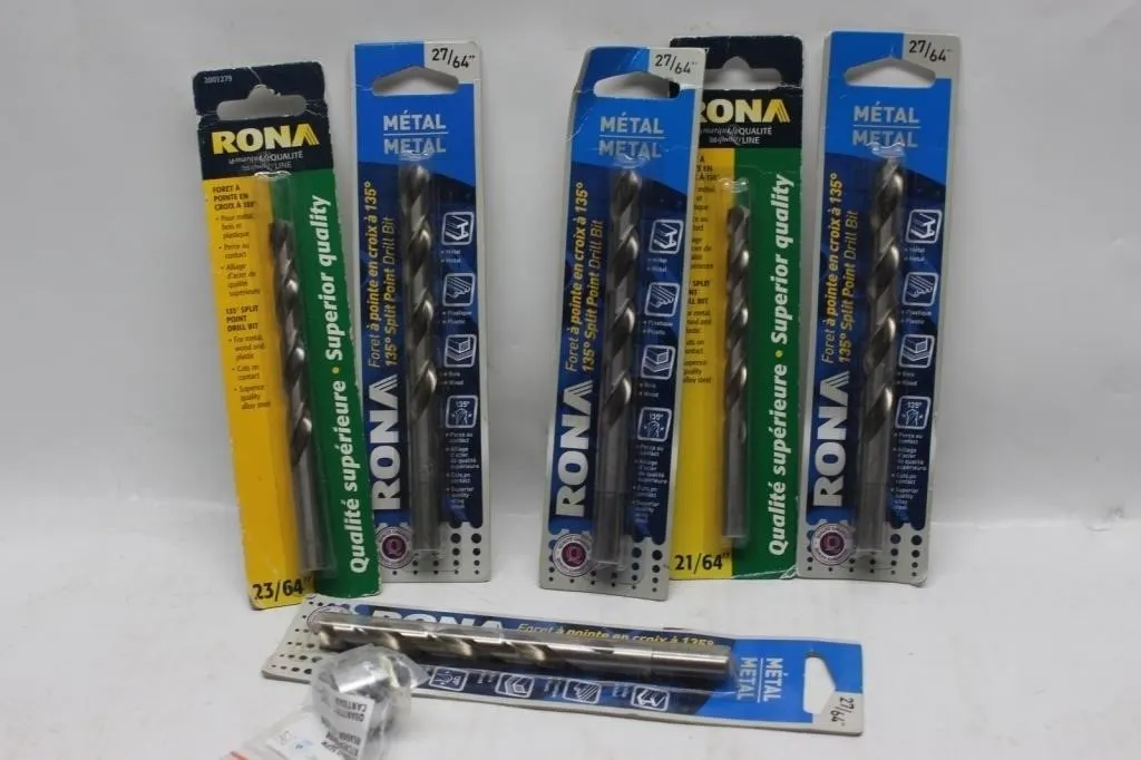 Rona Drill Bits Assorted Sizes - Lot