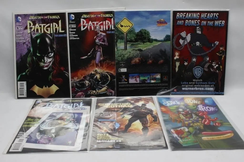 Batgirl Comics & Promo Posters Lot