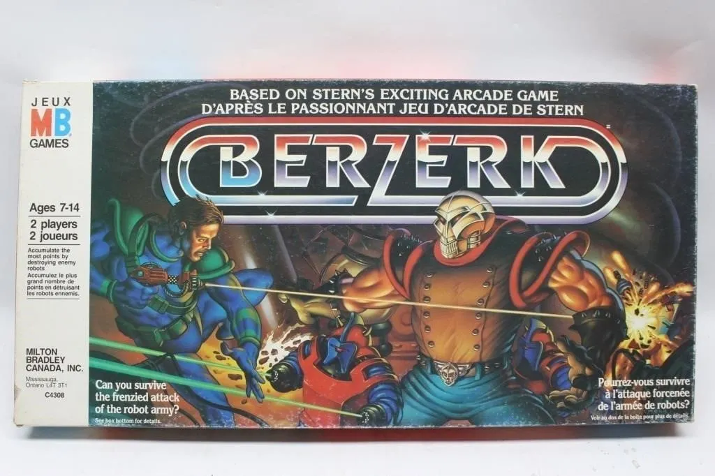 Berzerk Board Game - Milton Bradley