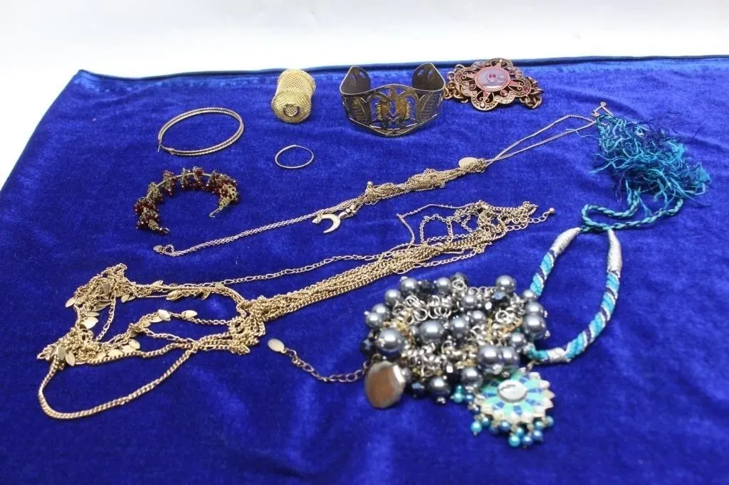 Assorted Costume Jewelry Necklaces, Bracelets,