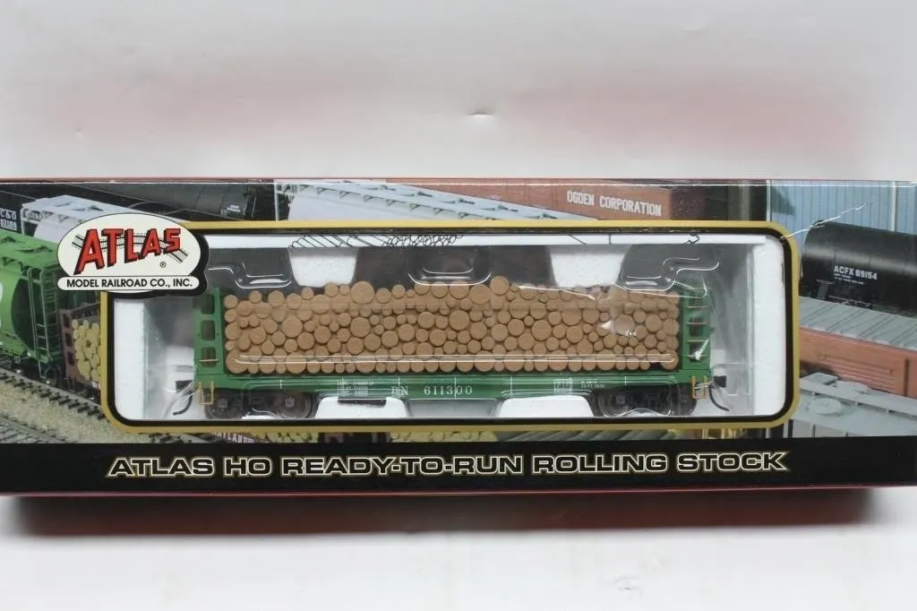 Atlas HO GSC Pulpwood Flat Car - Burlington