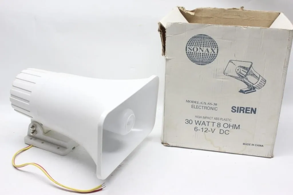 Sonax GX-SS-30 Electronic Siren 30W 8 Ohm 6-12V DC