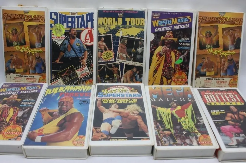WWF VHS Tape Lot Wrestling Videos