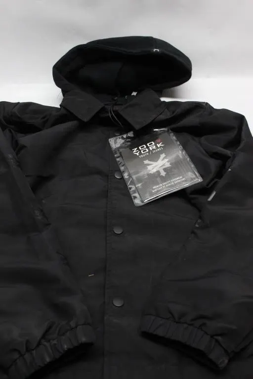 Zoo York Youth Black Hooded Coach Jacket