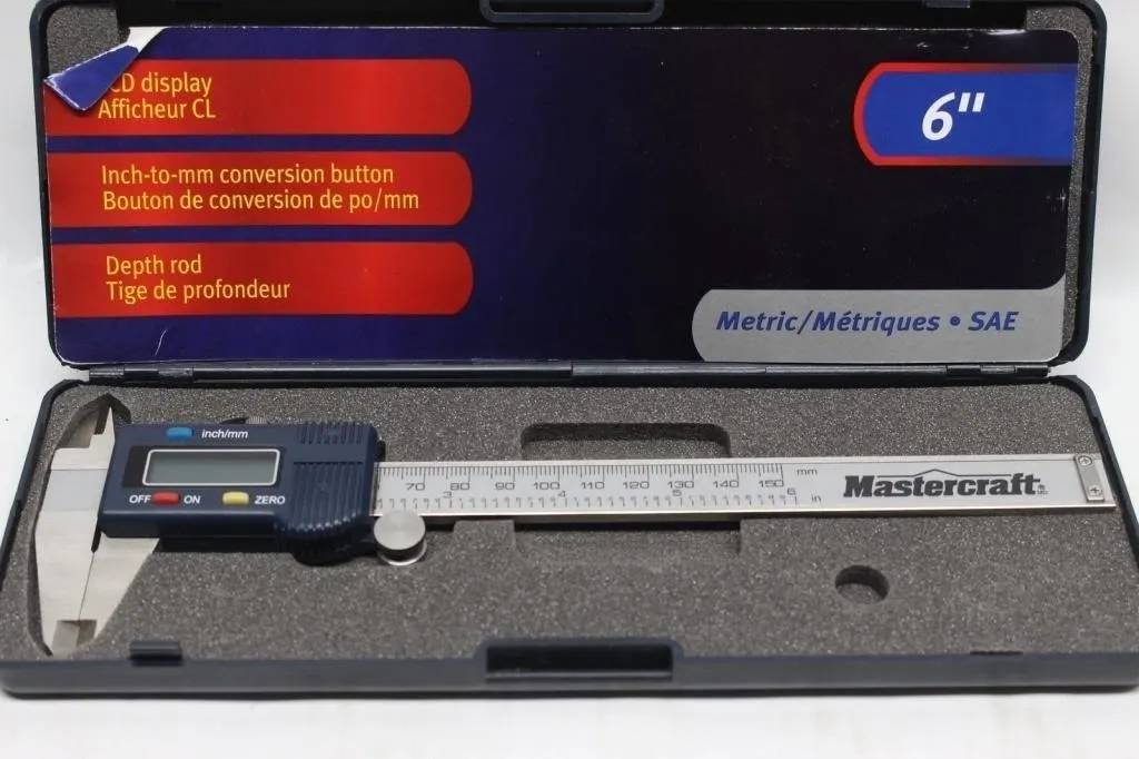 Mastercraft 6in Digital Caliper with Case