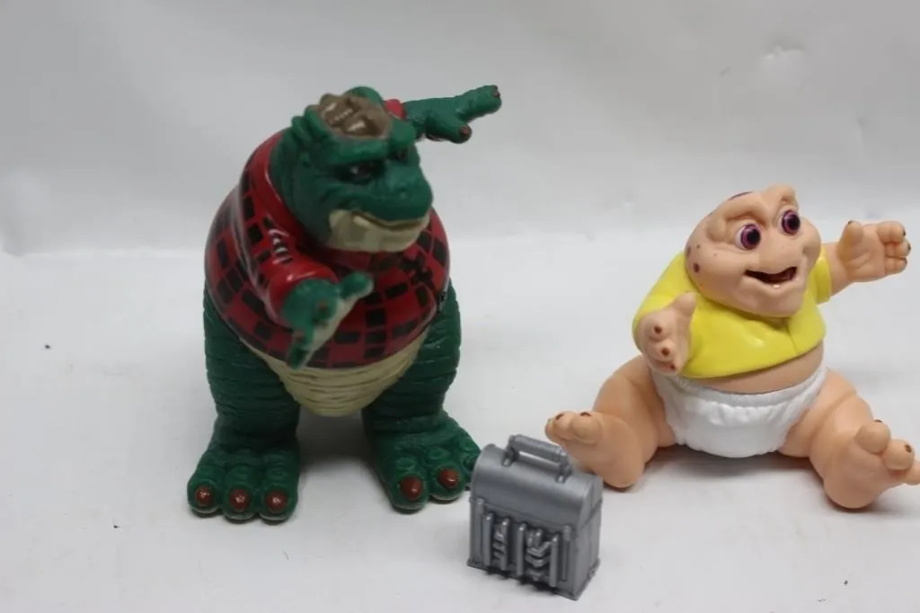 1991 Disney Dinosaurs Baby Sinclair and Earl