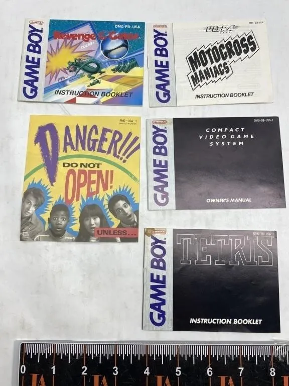 Game Boy Instruction Booklets Lot